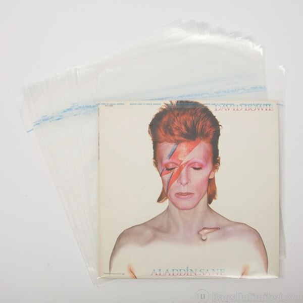 180 Gram clear record jacket sleeve